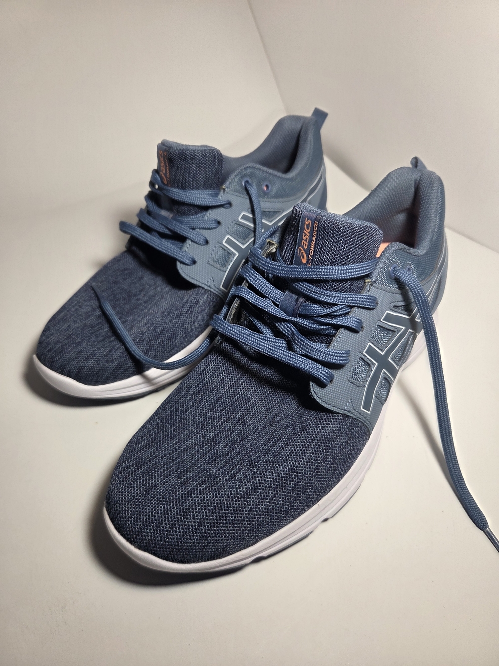 Asics Gel-Torrance Blue Denim Knit Women's Running Shoes Sneakers Size 9 T7J8N